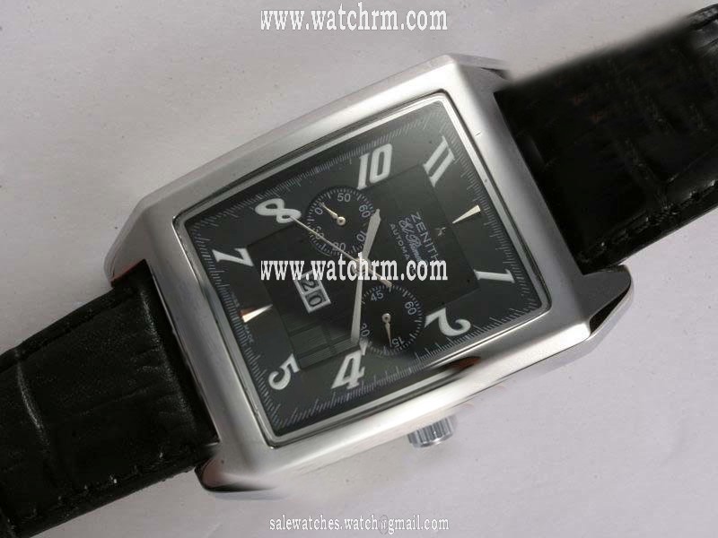 Zenith Port Royal Open Grande 03.0550.4010/21.C503 Stainless Steel Case Black Dial Watch